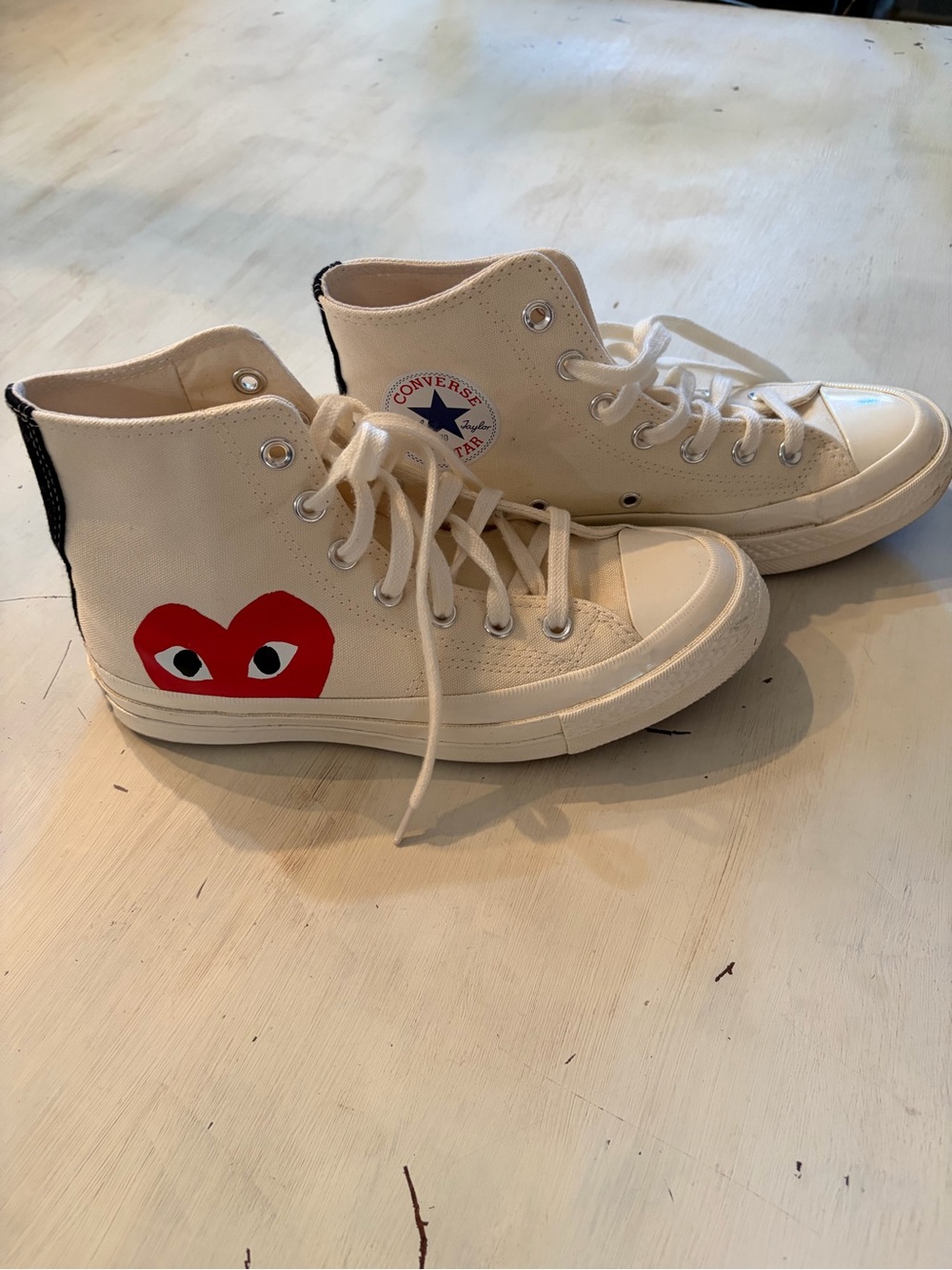 Converse High Top Sneakers Comme des Garcons 7.5 womens